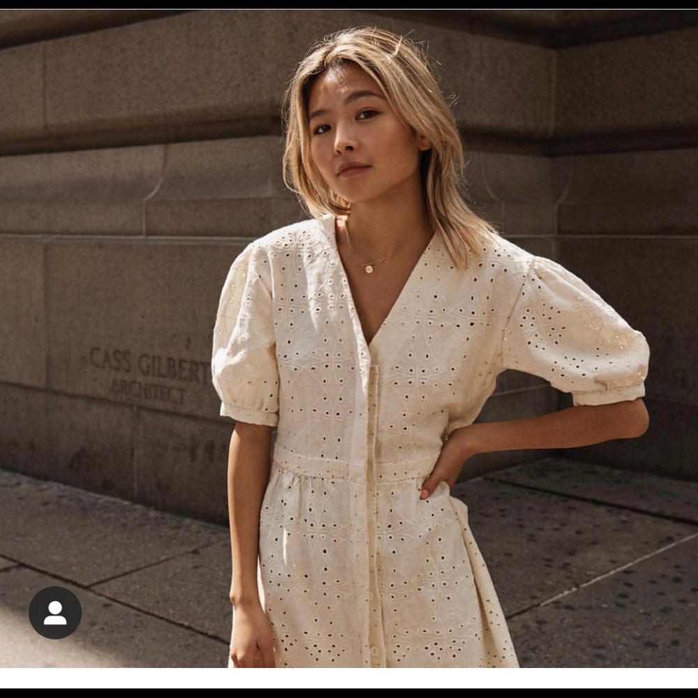 SIR cream white dress